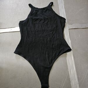 Black High Neck Bodysuit